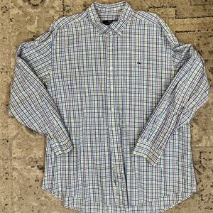 Vineyard Vines Men's Whale Plaid Button Down Sz XL